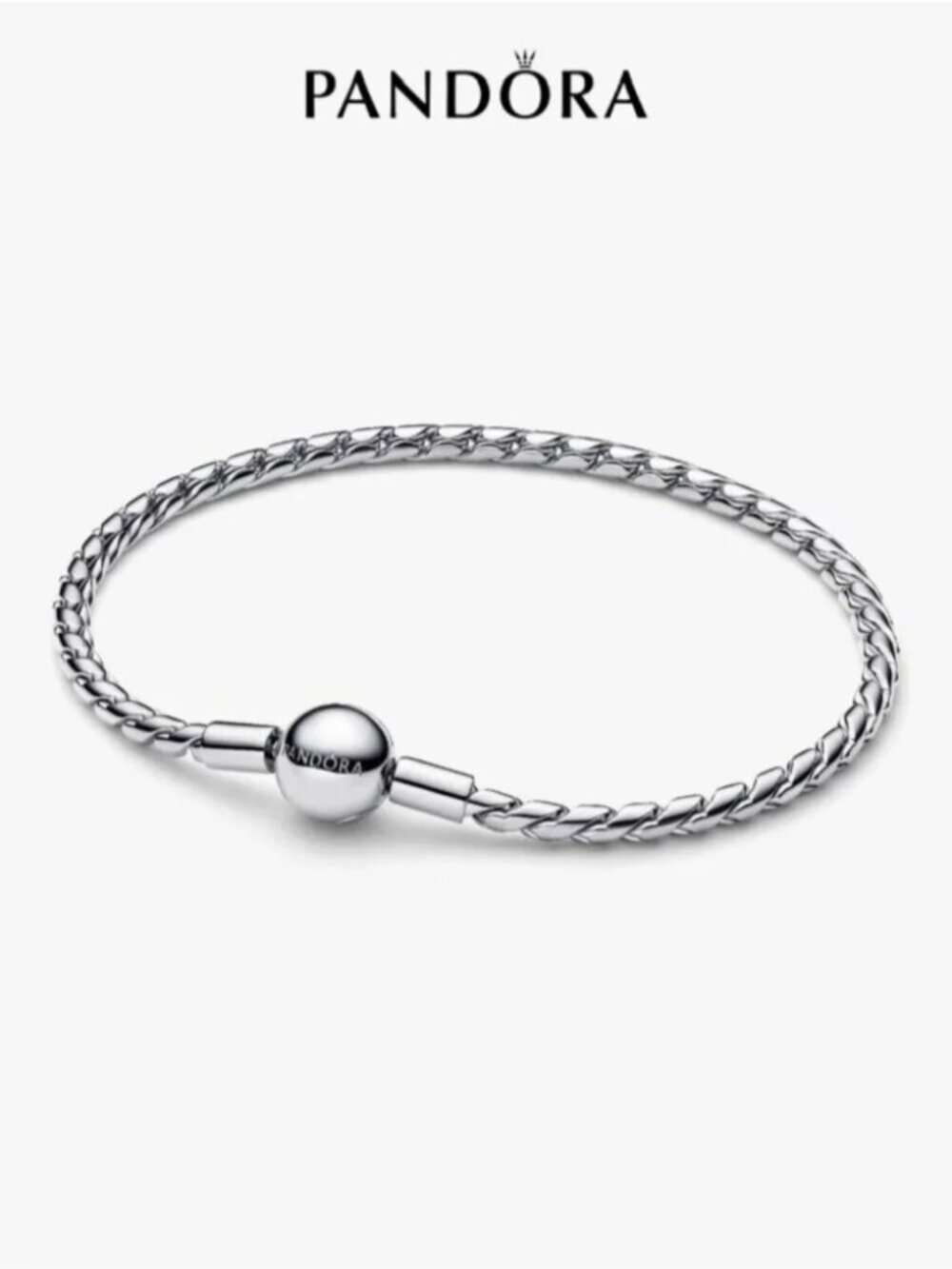 Pandora Round Clasp Wing Chain Bracelet